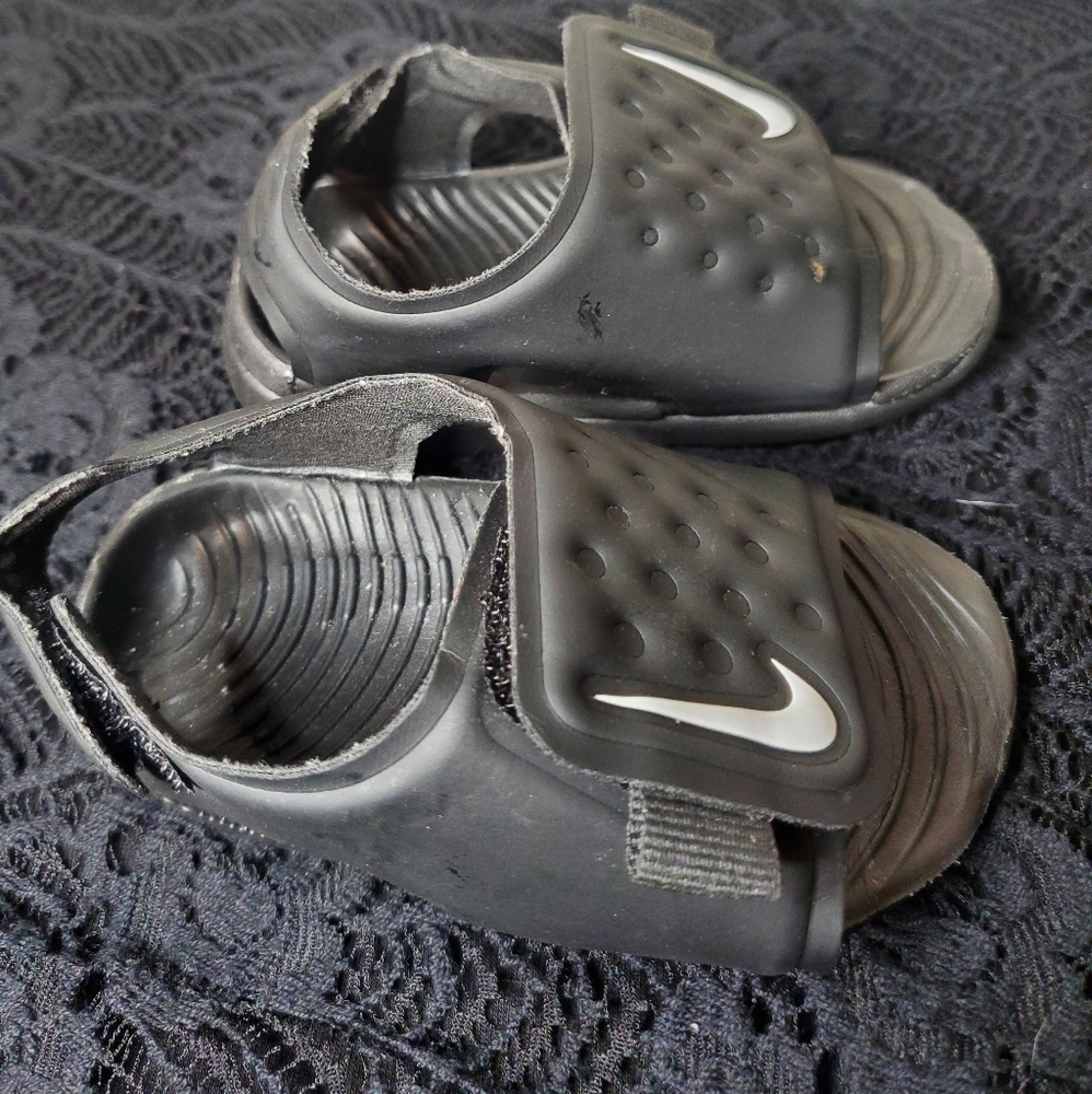 Nike Sunray Adjust 5 Sandals Black Adjustable Infant Toddler 3C - Picture 4 of 14